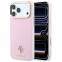 Guess Saffiano Small 4G & Classic Logo MagSafe Hülle für Apple iPhone 18 Pro / 17 Pro, pink