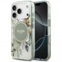 Guess IML Flower & Tonal Circle MagSafe Hülle für Apple iPhone 18 Pro / 17 Pro, grün