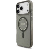 Guess IML Glitter Pearl Strap MagSafe Hülle für Apple iPhone 18 Pro / 17 Pro, Schwarz
