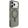 Guess IML Glitter Pearl Strap MagSafe Hülle für Apple iPhone 18 Pro Max / 17 Pro Max, Schwarz