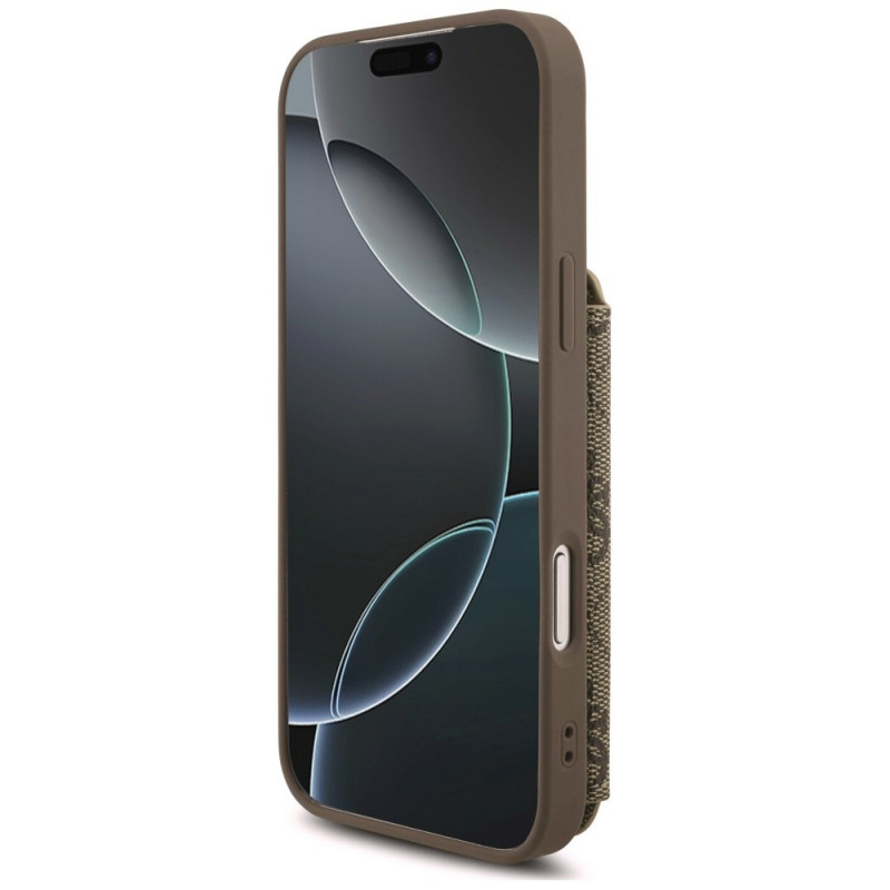 Guess 4G Cardslots & Magnetic Closure Crossbody Case für Apple iPhone 18 Pro Max / 17 Pro Max, braun