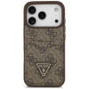 Guess 4G Double Card Triangle Hülle für Apple iPhone 18 Pro / 17 Pro, Braun