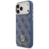 Guess 4G Strass Logo MagSafe Hülle für Apple iPhone 18 Pro Max / 17 Pro Max, Blau