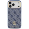 Guess 4G Strass Logo MagSafe Hülle für Apple iPhone 18 Pro Max / 17 Pro Max, Blau