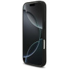 Guess Croco Triangle Logo MagSafe Hülle für Apple iPhone 18 Pro / 17 Pro, Schwarz