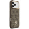 Guess 4G Strass Logo MagSafe Hülle für Apple iPhone 18 Pro Max / 17 Pro Max, Braun