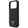 Guess Croco Triangle Logo MagSafe Hülle für Apple iPhone 18 Pro Max / 17 Pro Max, Schwarz