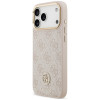 Guess 4G Strass Logo MagSafe Hülle für Apple iPhone 18 Pro Max / 17 Pro Max, Pink