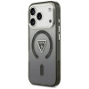 Guess IML Gradient Triangle Logo MagSafe Hülle für Apple iPhone 18 Pro Max / 17 Pro Max, Schwarz