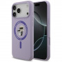 Karl Lagerfeld Silicone Karl&Choupette Ring MagSafe Hülle für Apple iPhone 18 Pro Max / iPhone 17 Pro Max, Lila