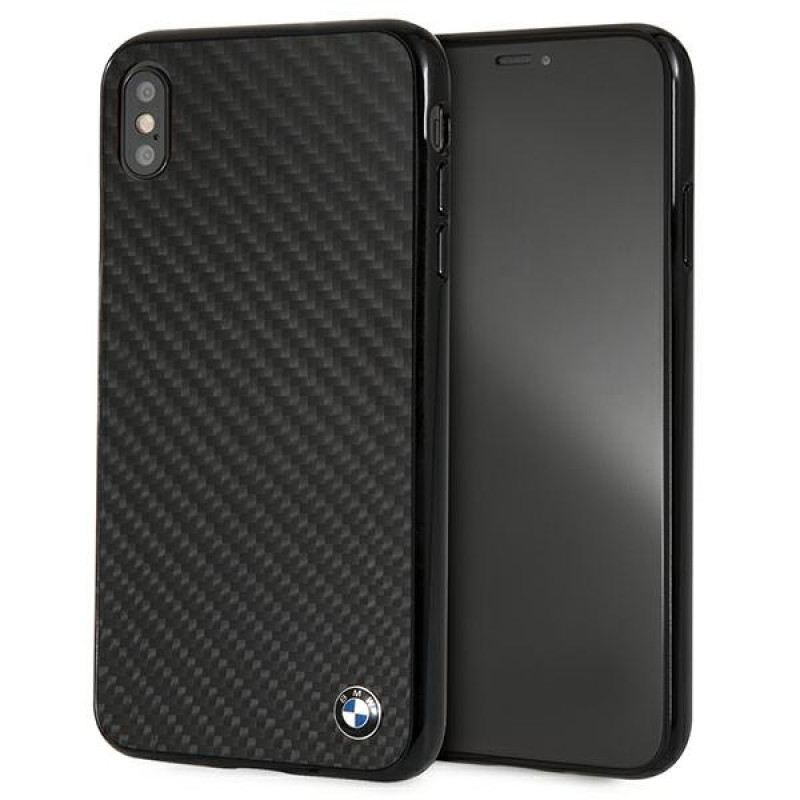 BMW BMHCI65MBC Signature Carbon Hardcase für Apple iPhone XS Max, Schwarz