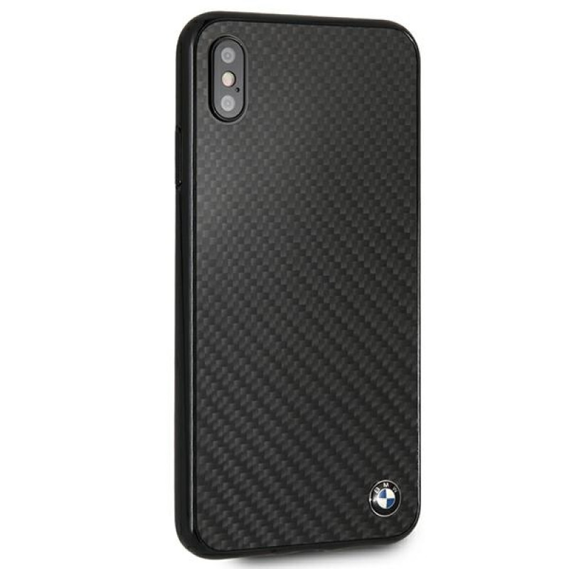 BMW BMHCI65MBC Signature Carbon Hardcase für Apple iPhone XS Max, Schwarz