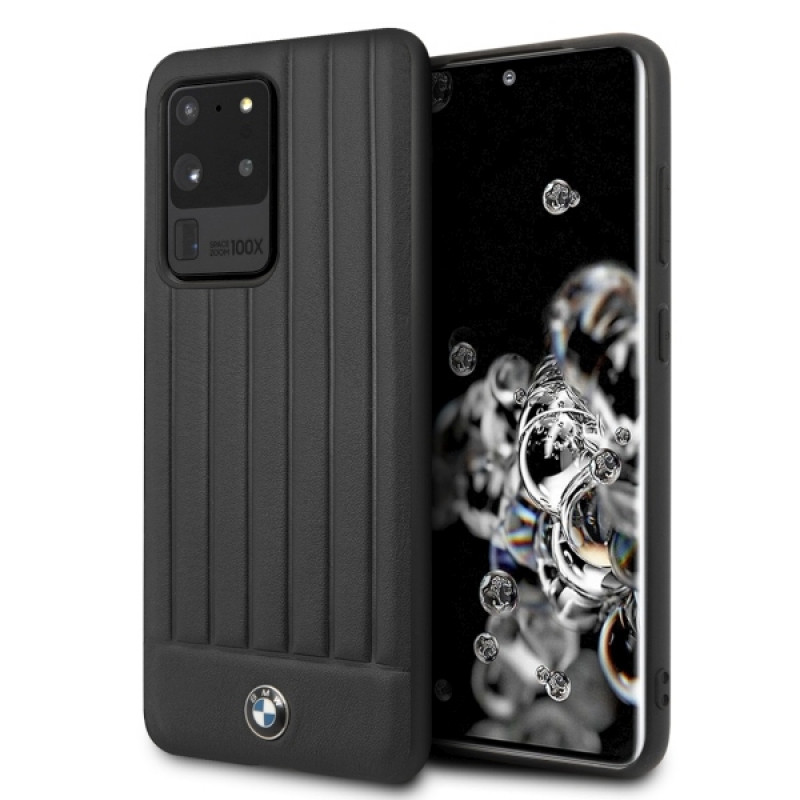 BMW BMHCS69POCBK Signature Hardcase für Samsung Galaxy S20 Ultra, Schwarz