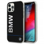 BMW BMHCP12MPCUBBK Signature Hardcase mit gedrucktem Logo für Apple iPhone 12 / 12 Pro, Schwarz