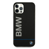 BMW BMHCP12MPCUBBK Signature Hardcase mit gedrucktem Logo für Apple iPhone 12 / 12 Pro, Schwarz