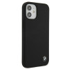 BMW BMHCP12SSILBK Silicone Signature Hardcase für Apple iPhone 12 mini, Schwarz