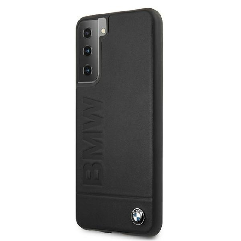 BMW BMHCS21MSLLBK Signature Logo Imprint Hardcase für Samsung Galaxy S21+, Schwarz