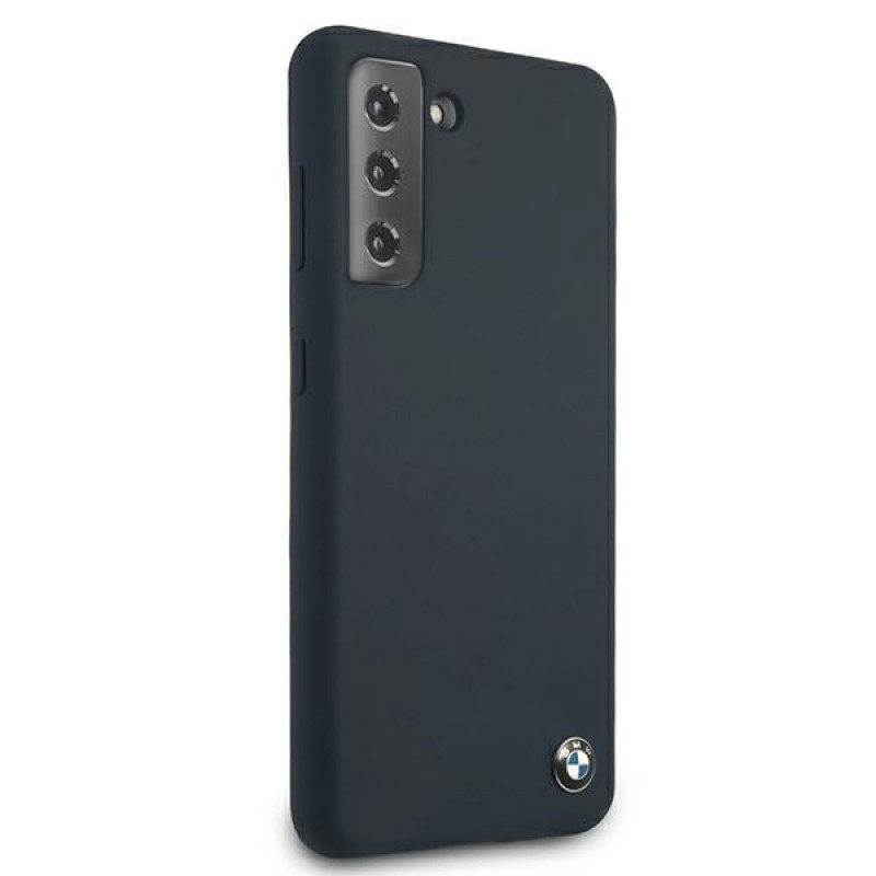 BMW BMHCS21MSILNA Silicone Signature Hardcase für Samsung Galaxy S21+, Navy