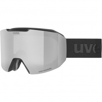 UVEX Evidnt ATTRACT V Skibrille mit Etui, Black/Silver