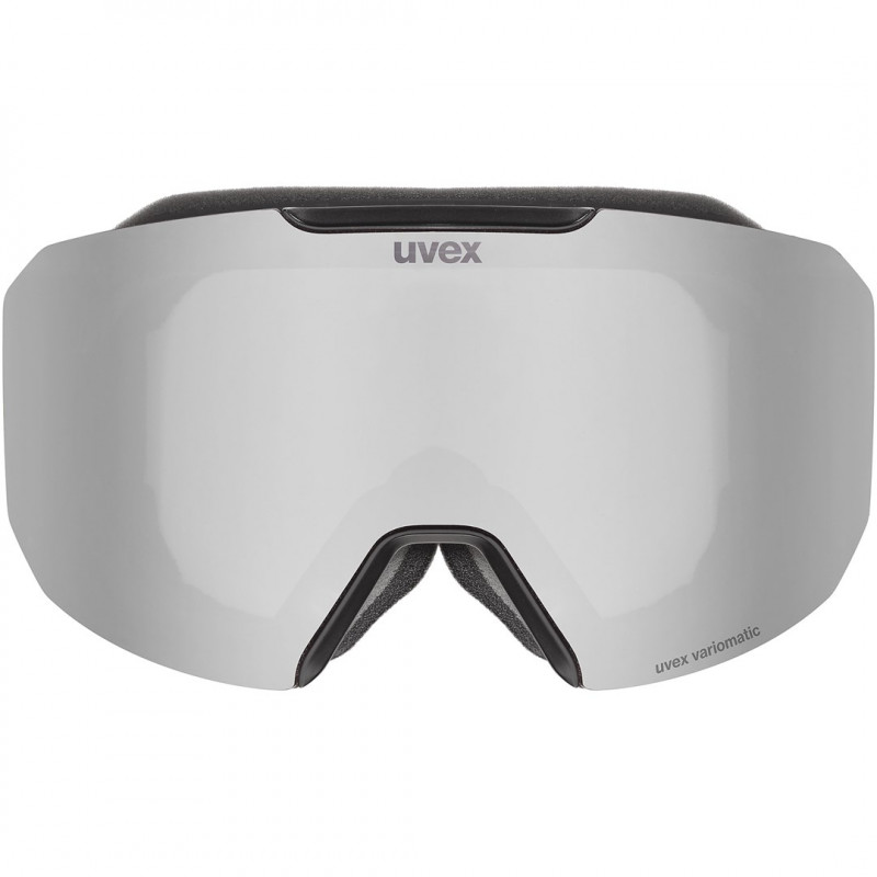 UVEX Evidnt ATTRACT V Skibrille mit Etui, Black/Silver
