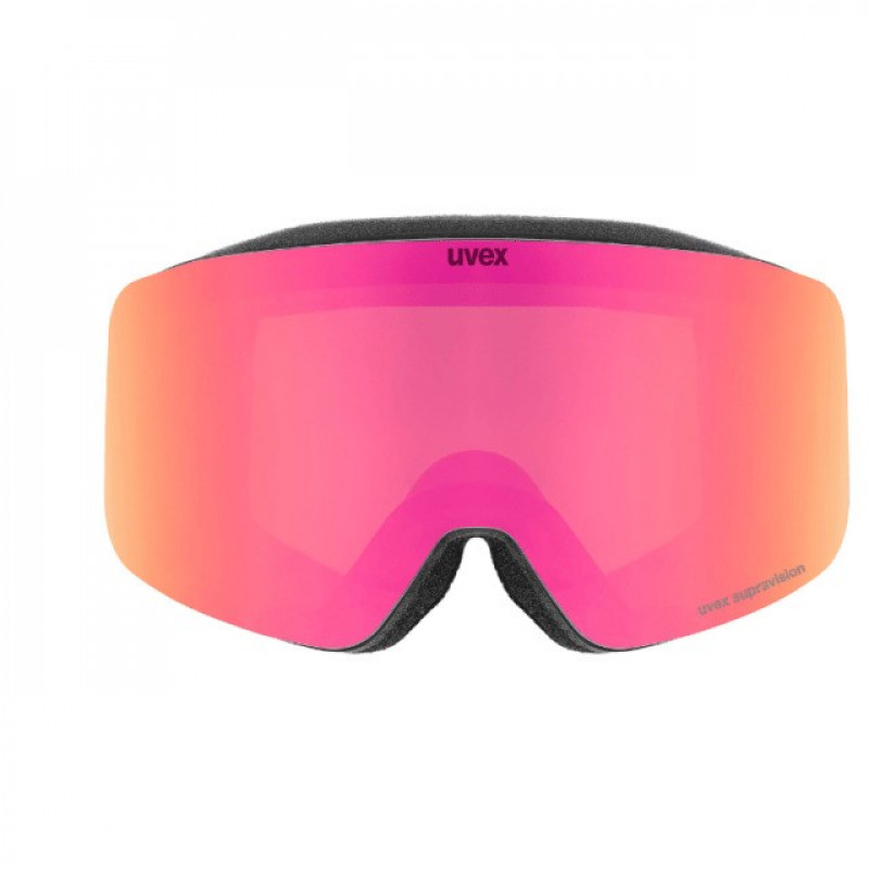 UVEX pwdr FM Kinderskibrille, Black/Pink/Green/Clear