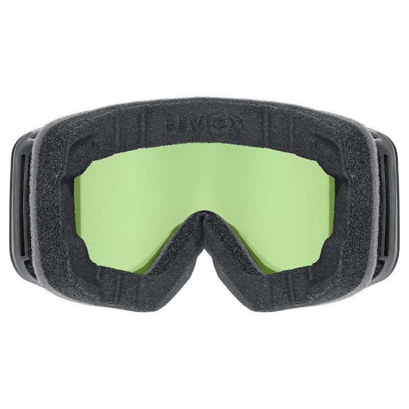 UVEX pwdr FM Kinderskibrille, Black/Pink/Green/Clear