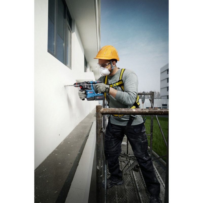 Bosch GBH 18V-22 X Professional Bohrhammer 0611924101, 18 V, 2 J, 2 x 4.0 Ah Akkus