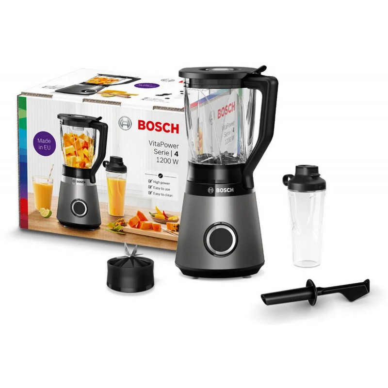 Bosch VitaPower Serie 4 MMB6174S Standmixer, 1200 W, 1,5 L