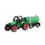 Amewi Metall-Traktor mit Tankanhänger, 1:64, RTR, grün