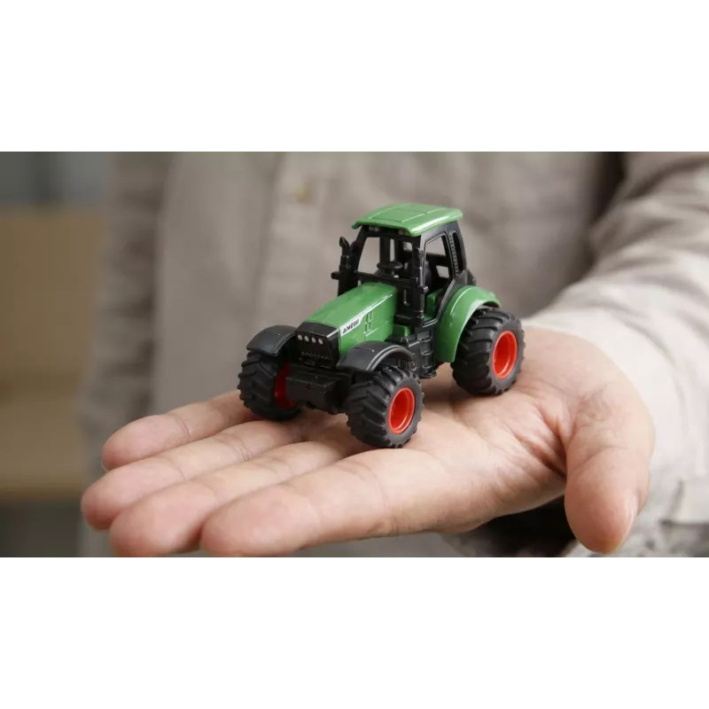 Amewi Metall-Traktor mit Tankanhänger, 1:64, RTR, grün