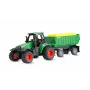 Amewi Metall-Traktor mit Anhänger, 1:64, RTR, grün