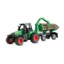 Amewi Metalltraktor mit Forsttrailer, 1:64, RTR, grün