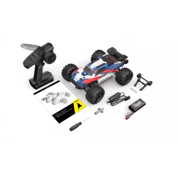 Amewi Hyper Go Truggy V2 brushless 4WD, 1:16, RTR, blau/rot