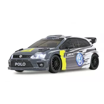 Amewi VW Polo R WRC Rally-/Drift-Fernlenkauto, 4WD, 1:28, RTR, grau