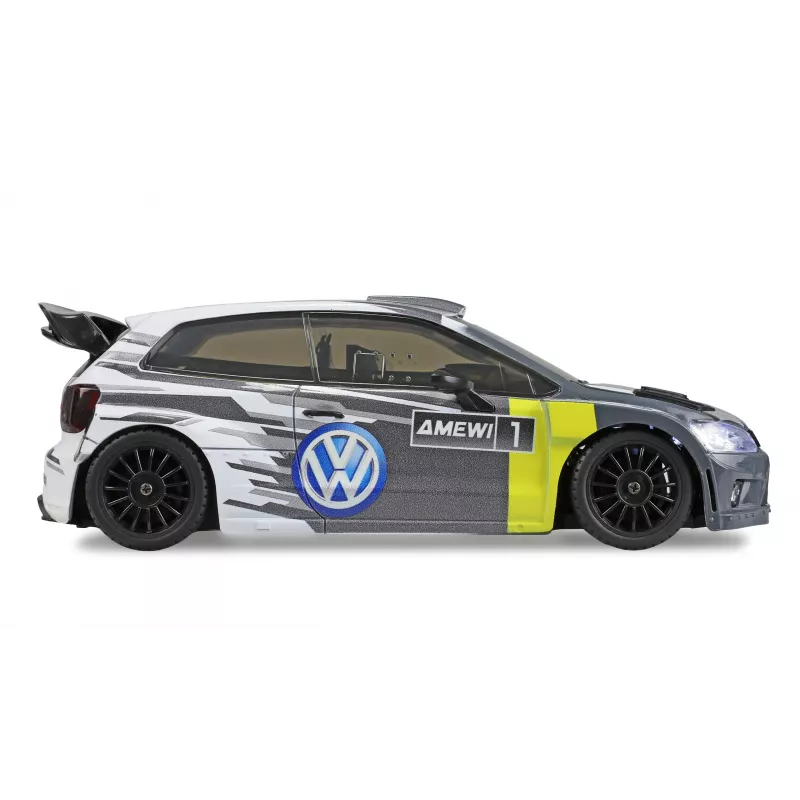 Amewi VW Polo R WRC Rally-/Drift-Fernlenkauto, 4WD, 1:28, RTR, grau