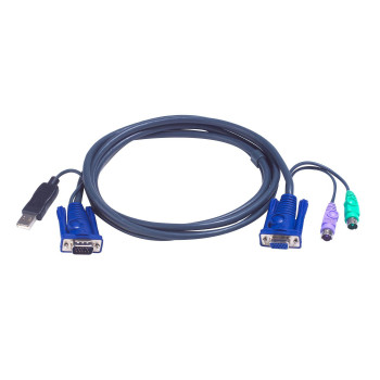 ATEN 2L-5506UP PS/2-auf-USB-KVM-Kabel, 6 m