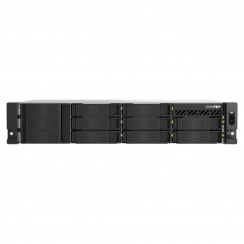 QNAP TS-h1073BXeU-RP-8G 2U Rack-NAS, Ryzen Embedded V1780B, 8 GB DDR4, redundantes Netzteil