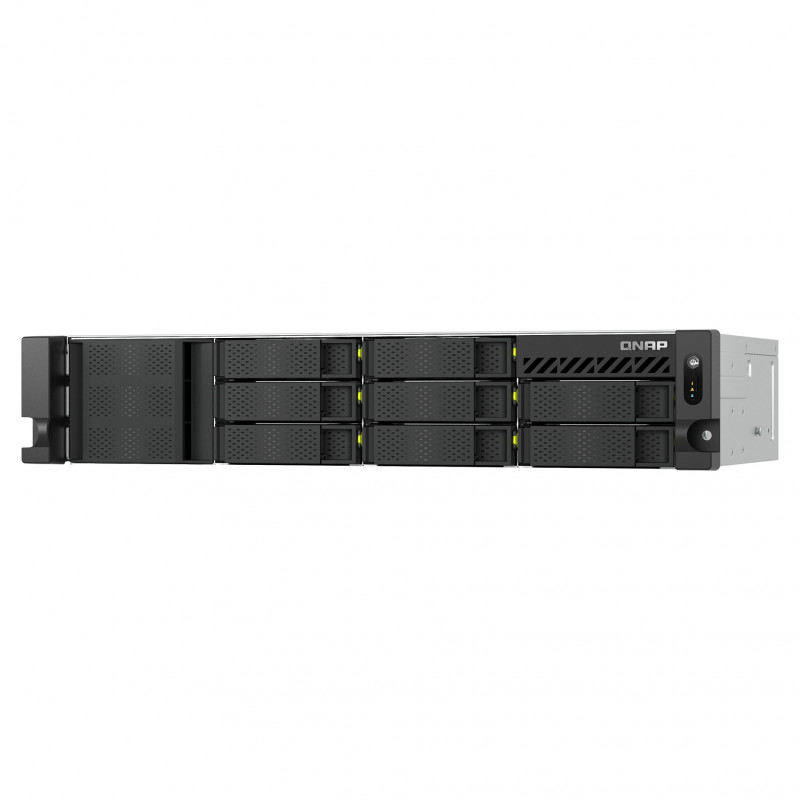 QNAP TS-h1073BXeU-RP-8G 2U Rack-NAS, Ryzen Embedded V1780B, 8 GB DDR4, redundantes Netzteil