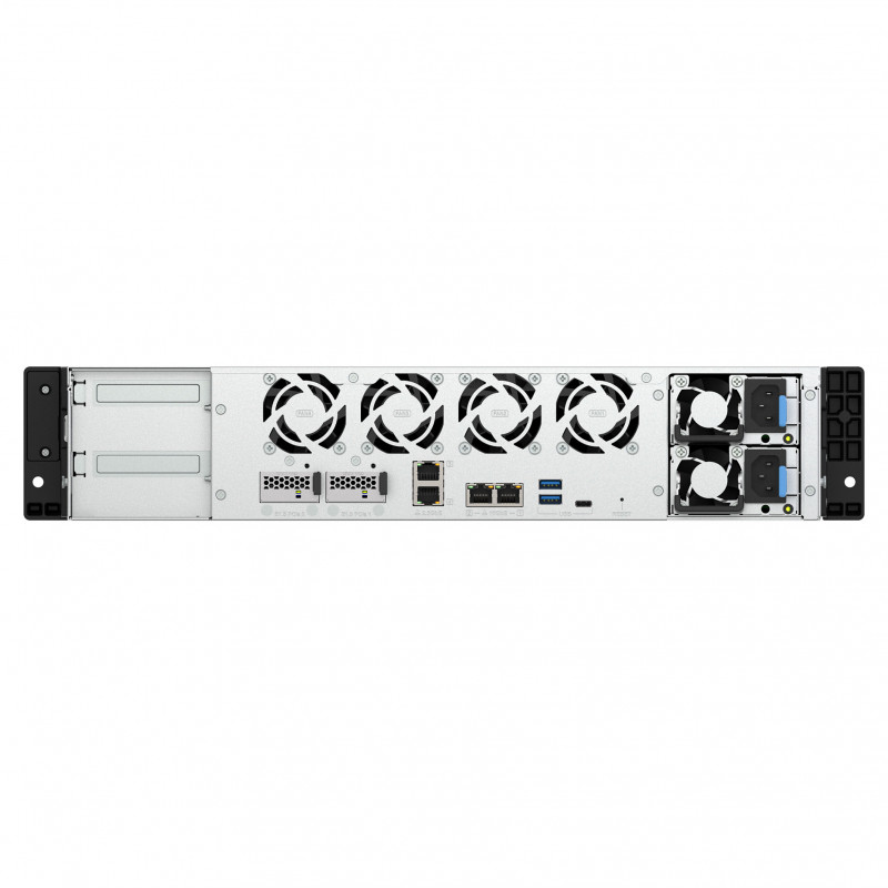 QNAP TS-h1073BXeU-RP-8G 2U Rack-NAS, Ryzen Embedded V1780B, 8 GB DDR4, redundantes Netzteil