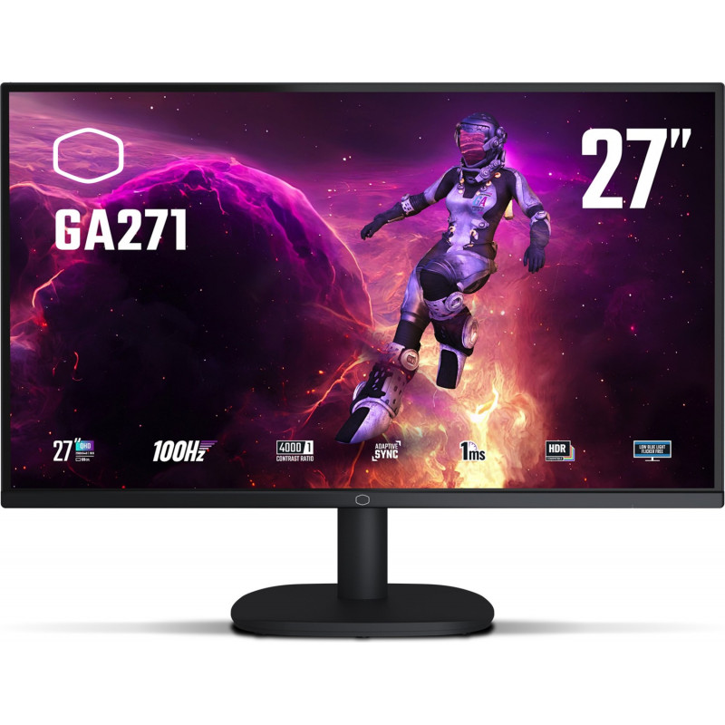 Cooler Master GA271 CMI-GA271-EK 27-Zoll-Monitor, 68,6 cm, 2560 x 1440, VA, 1 ms, 100 Hz, HDR, DisplayPort, HDMI
