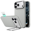 ESR Leder-Kickstand-MagSafe-Hülle für Apple iPhone 17 Pro / 18 Pro, Grau