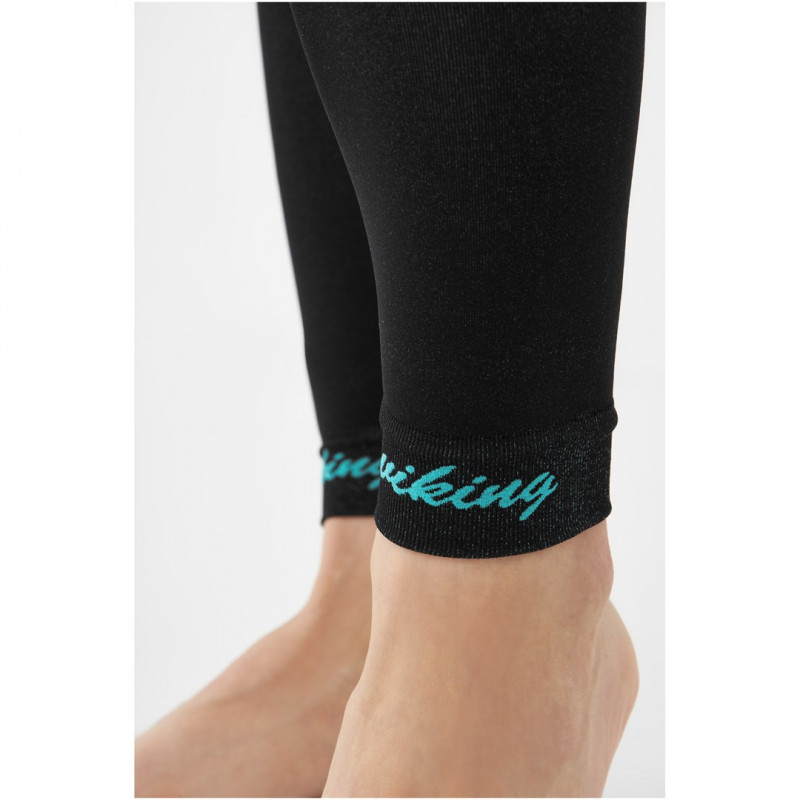 Viking Ilsa Thermoaktiv-Unterwäsche-Set für Damen, Schwarz-Grün, Größe M