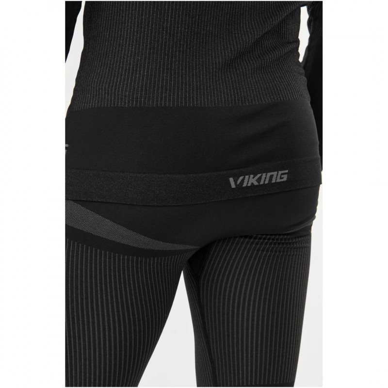 Viking Dante Herren Thermo-Unterwäsche-Set, Schwarz-Grau, Größe XL