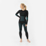 Viking Ilsa Thermoactive Unterwäsche-Set für Damen, Schwarz-Grün, Größe S