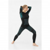 Viking Ilsa Thermoactive Unterwäsche-Set für Damen, Schwarz-Grün, Größe S
