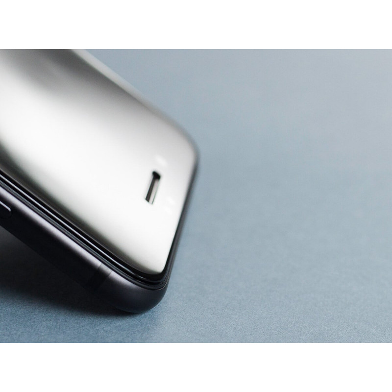 3MK HardGlass Max Privacy Panzerglas für Apple iPhone 7, Schwarz