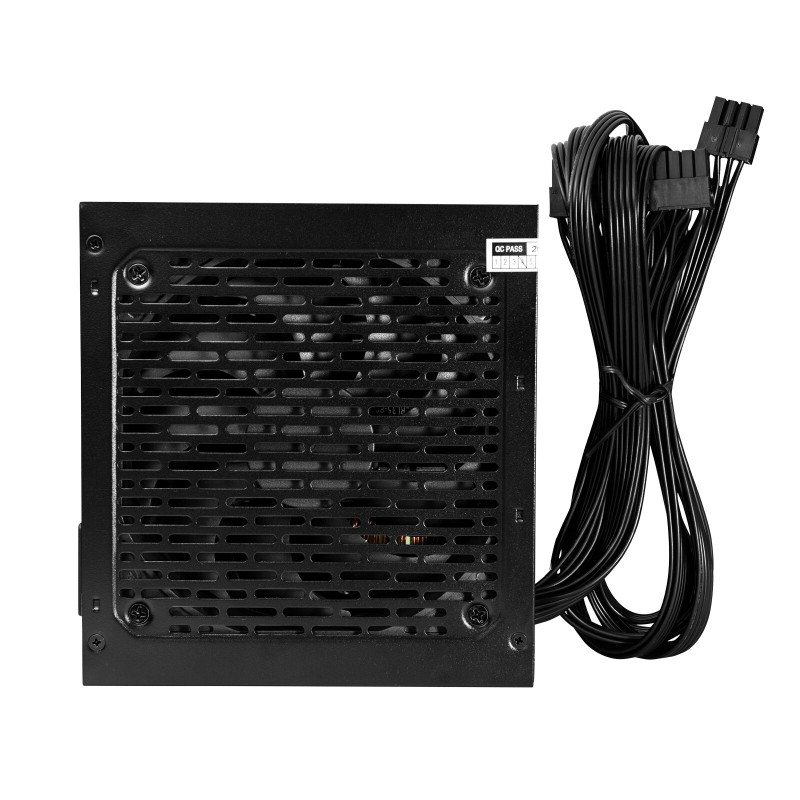 Akyga ATX-Netzteil 500 W AK-C2-500, teilmodular, P4+4, 2x PCI-E 6+2 Pin, 4x SATA, 2x Molex, 12 cm Lüfter, 80 PLUS