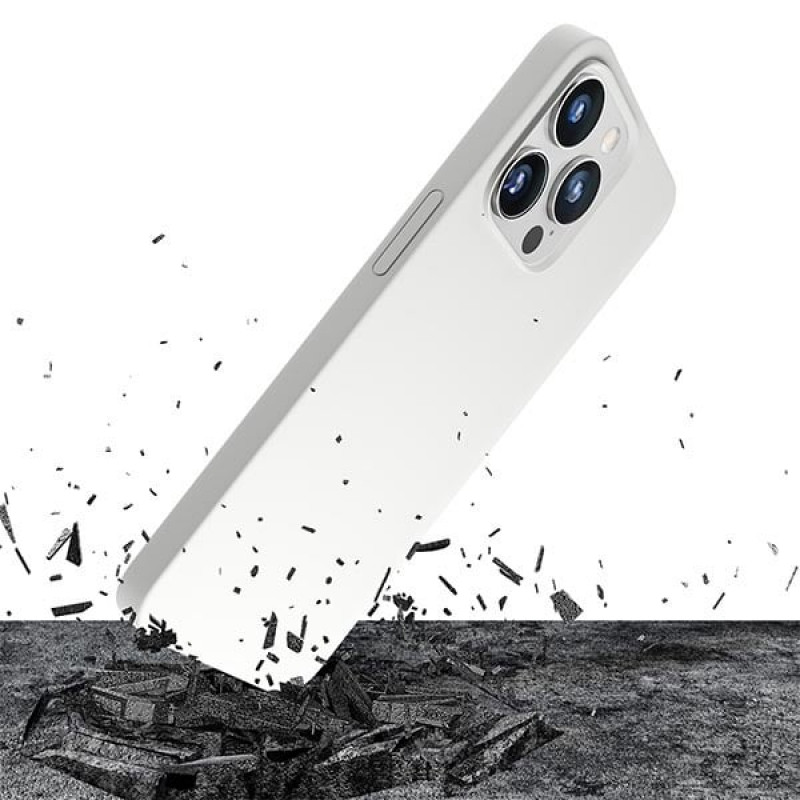 3MK Hardy Case MagSafe Apple iPhone 14 Pro Max Silikonhülle, weiß