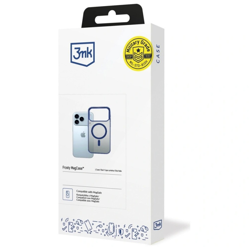 3MK Frosty MagCase Apple iPhone 17 Pro Hülle, Blau