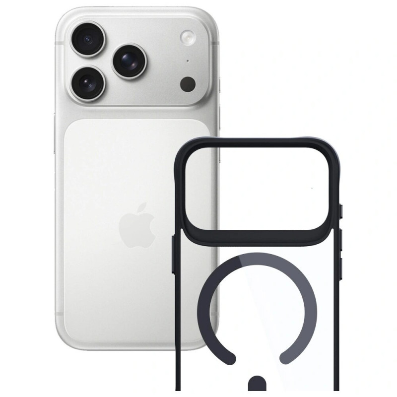 3MK Satin Armor MagCase Hülle für Apple iPhone 17 Pro, Transparent Black